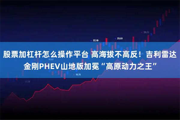 股票加杠杆怎么操作平台 高海拔不高反！吉利雷达金刚PHEV山地版加冕“高原动力之王”