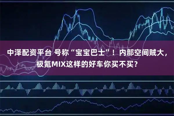 中泽配资平台 号称“宝宝巴士”！内部空间贼大，极氪MIX这样的好车你买不买？